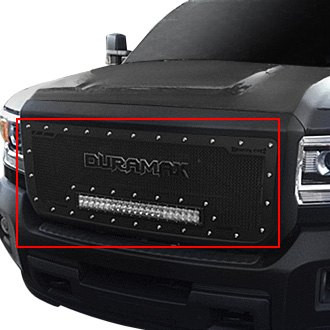 Royalty Core® - 1-Pc RCRX LED Race Line Design Custom Painted Mesh Main Grille