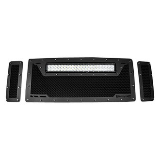 Royalty Core® - 3-Pc RCRX LED Race Line Design Custom Painted Mesh Main Grille