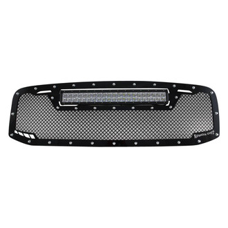 Royalty Core® - 1-Pc RCRX LED Race Line Design Custom Painted Mesh Main Grille