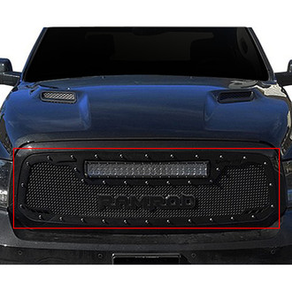 Royalty Core® - 1-Pc RCRX LED Race Line Design Custom Painted Mesh Main Grille