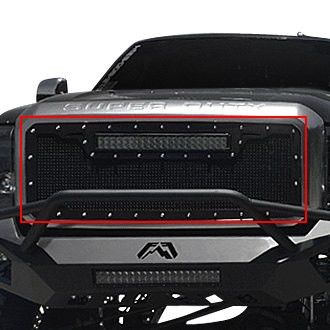 Royalty Core® - 1-Pc RCRX LED Race Line Design Custom Painted Mesh Main Grille