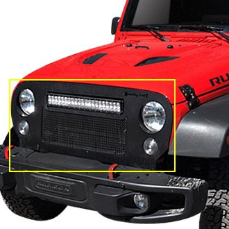 Royalty Core® - 1-Pc RCRX LED Race Line Design Custom Painted Mesh Main Grille