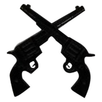 Royalty Core® - Crossed Revolver Gloss Black Emblem