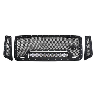 Royalty Core® - 1-Pc RC1X Incredible LED Design Custom Painted Mesh Main Grille