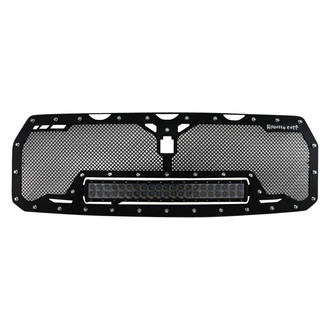 Royalty Core® - 1-Pc RCRX LED Race Line Design Custom Painted Mesh Main Grille