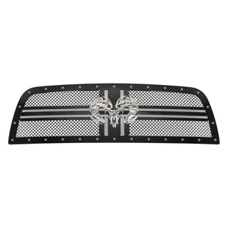 Royalty Core® - 1-Pc RCR2 Classic Ram Design Custom Painted Mesh Main Grille