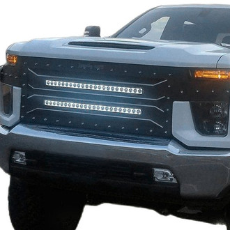 Royalty Core® - RC4 Double X Layered Design Custom Painted Mesh Main Grille with 2 x 30" LED Light Bar
