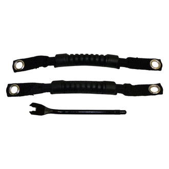 RT Off-Road® - Black Rear Grab Handle Set for Sports Bar or Sound Bar
