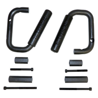 RT Off-Road® - Textured Black Powder Coat Front Grab Handle Set
