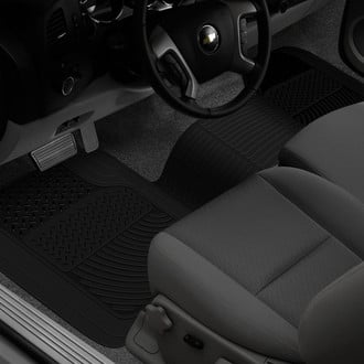 Rubber Queen® - Truck 1st Row, Over The Hump Black Floor Mat
