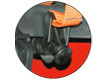Built-in safety straps for additional security