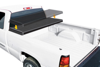 E-Series Hard Folding Tonneau Cover, Opened