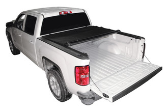 Premium Roll-Up Tonneau Cover, Mid Opened