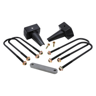 Rugged Off Road® - 4" Flat Rear Lifted Blocks and U-Bolts