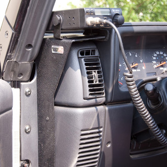 Rugged Ridge® - CB Radio Dash Mount Bracket Kit