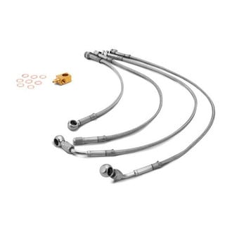 Rugged Ridge® - Braided Stainless Steel Brake Hose Kit