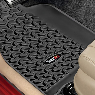 Rugged Ridge® - All Terrain 1st, 2nd Row & Cargo Liner Black Floor Liner Set