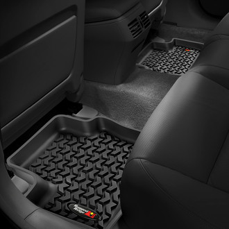 Rugged Ridge® - All Terrain 2nd Row Black Floor Liners