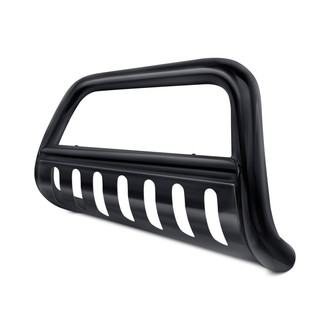 Rugged Ridge® - 2.5" Black Bull Bar with Skid Plate