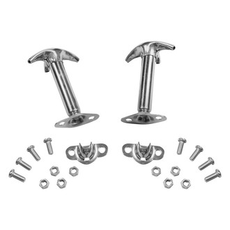 Rugged Ridge® - Late Style Polished Hood Catch Kit