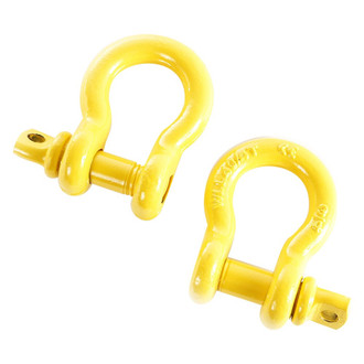Rugged Ridge® - 9500 lbs 3/4" Yellow D-Rings