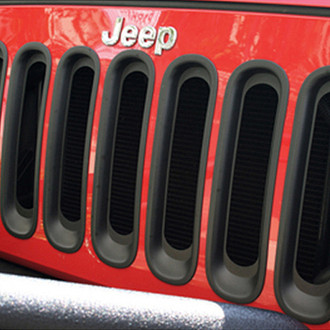Rugged Ridge® - Black Main Grille Frame Inserts