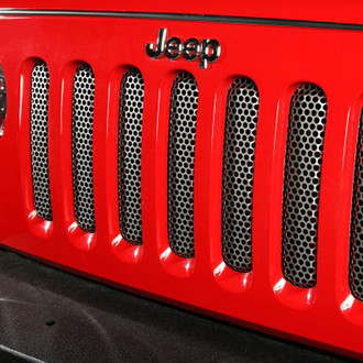 Rugged Ridge® - 1-Pc Satin CNC Machined Main Grille