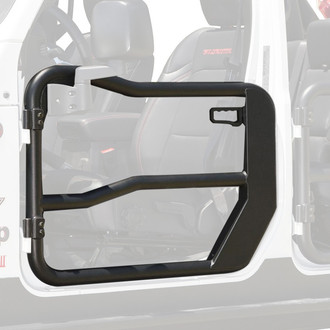 Rugged Ridge® - Fortis Black Powder Coat Front Tube Doors