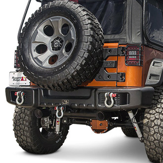 Rugged Ridge® - Spartacus Full Width Black Rear HD Bumper