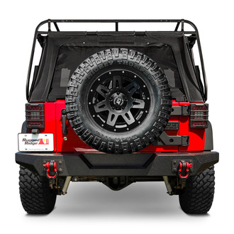 Rugged Ridge® - Spartan Full Width Textured Black Rear HD Bumper