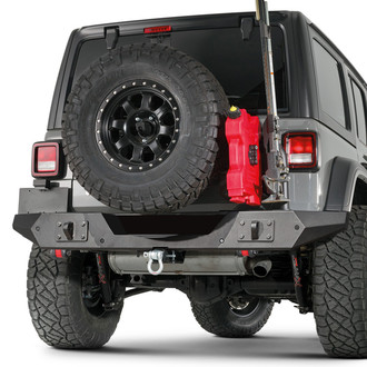 Rugged Ridge® - Spartan Full Width Textured Black Rear HD Bumper