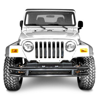 Rugged Ridge® - Full Width Gloss Black Front Tubular Bumper