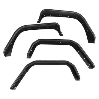 Rugged Ridge® - Matte Black Front and Rear Tube Fender Flares