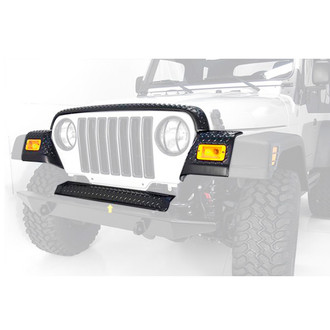 Rugged Ridge® - Body Armor Black Diamond Front Frame Cover