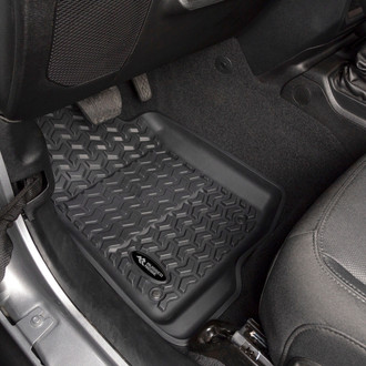 Rugged Ridge® - All Terrain 1st & 2nd Row Black Floor Liner Set