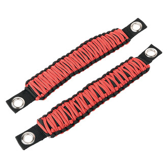 Rugged Ridge® - Paracord Red A-Pillar Grab Handles