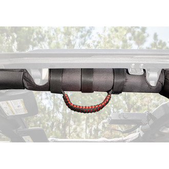 Rugged Ridge® - Paracord Red / Black Grab Handles for 2"-3" Sport Bars