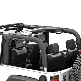 Rugged Ridge® - Black Half Roll Bar Cover