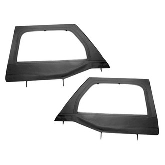 Rugged Ridge® - Black Diamond Front Upper Soft Door Kit