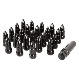 Rugged Ridge® - Black Cone Seat Bullet Closed End Lug Nuts
