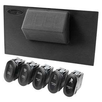 Rugged Ridge® - Etched Lower 4-Switch Panel