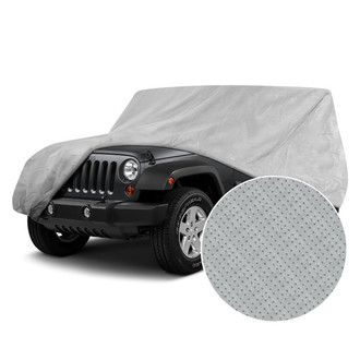 Rugged Ridge® 13321.71 - Three Layer Gray Full Car Cover
