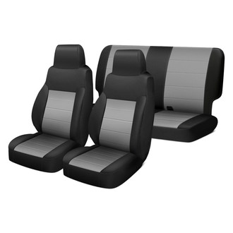 Rugged Ridge® - Neoprene 1st & 2nd Row Black & Gray Seat Covers
