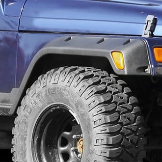 Rugged Ridge® - All Terrain Black Front and Rear Fender Flares Kit