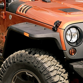 Rugged Ridge® 11640.09 - Hurricane Textured Black Front and Rear Fender Flares Kit