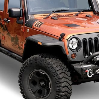 Rugged Ridge® - Hurricane Textured Black Front and Rear Fender Flares Kit