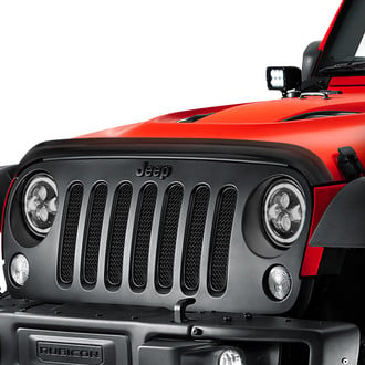 Rugged Ridge® - Acrylic Smoke Wraparound Hood Bug Deflector