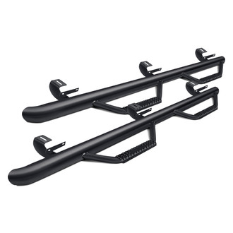 Rugged Ridge® - 3" Spartan Black Round Side Steps