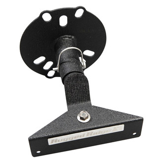 Rugged Ridge® - Black Powder Coated Rear Spare Tire Light Mount