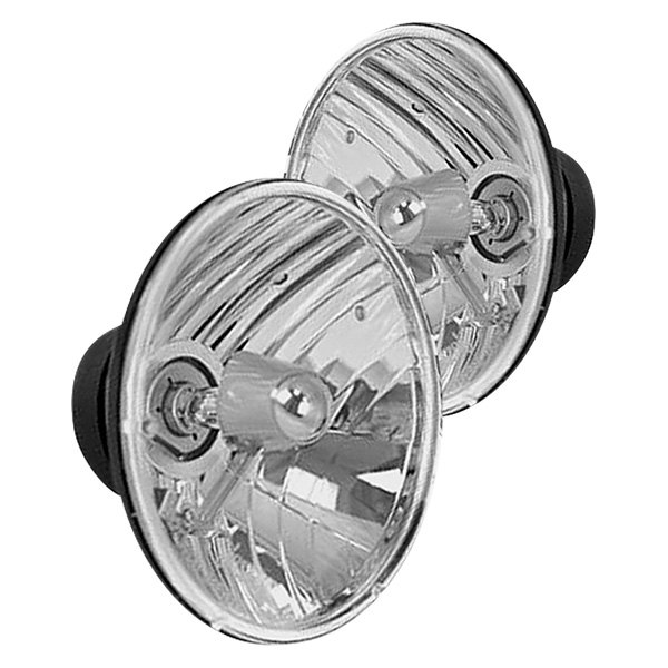 Rugged Ridge® - 7" Round Chrome Euro Headlights